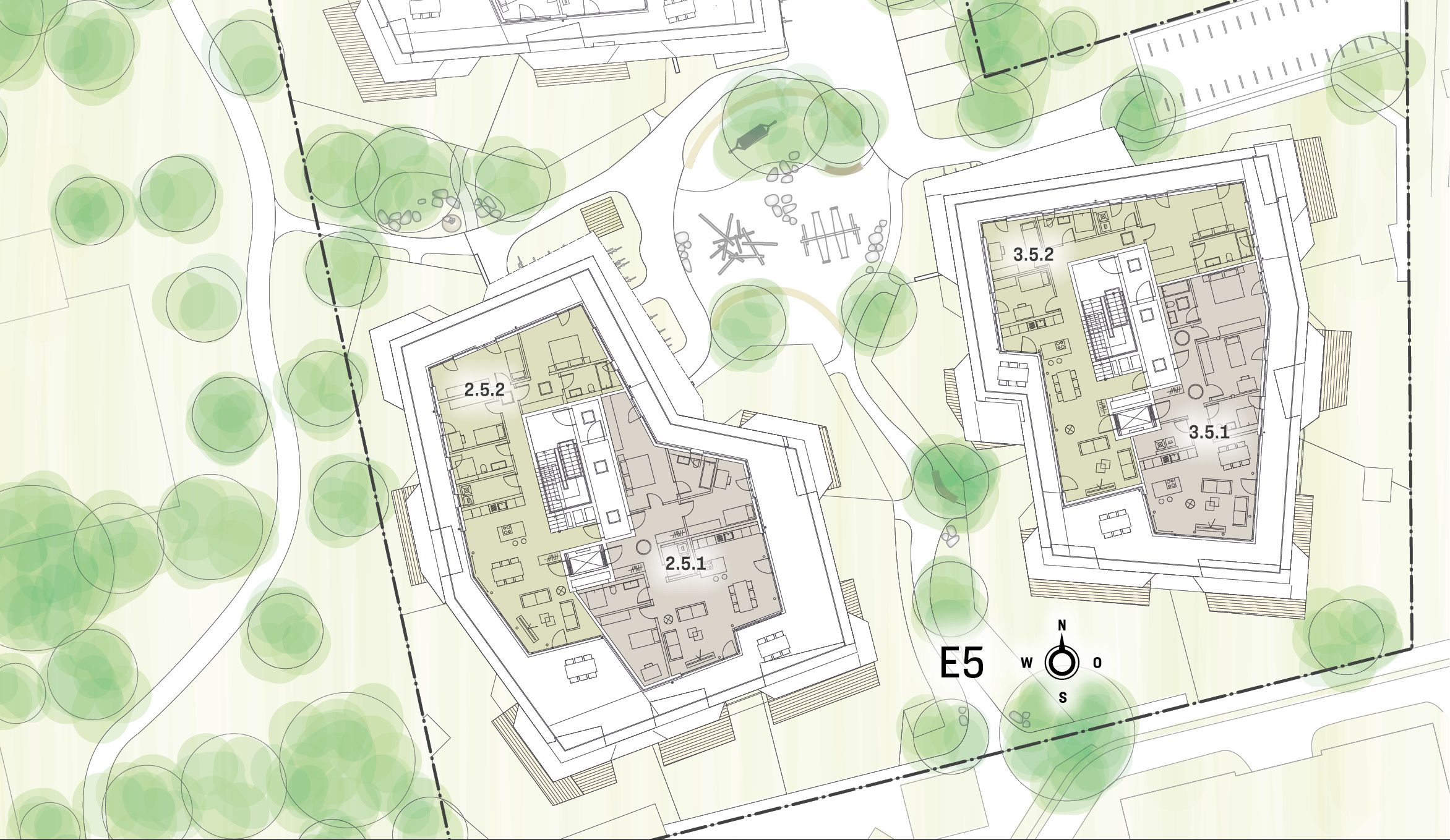 Lageplan von Apartments in Rosenheim